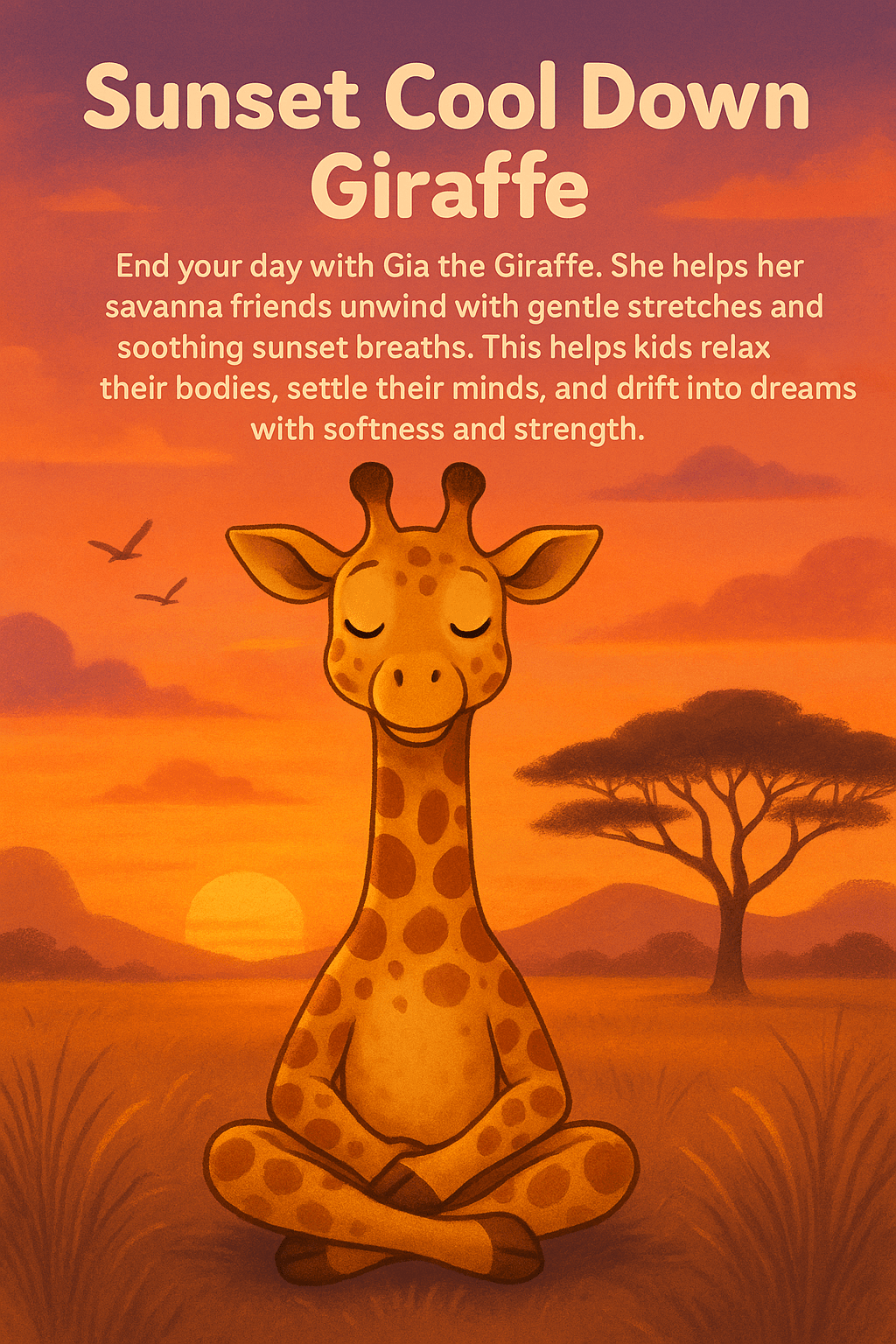 Sunset Cool Down Giraffe 🦒